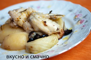 курица с апельсинами